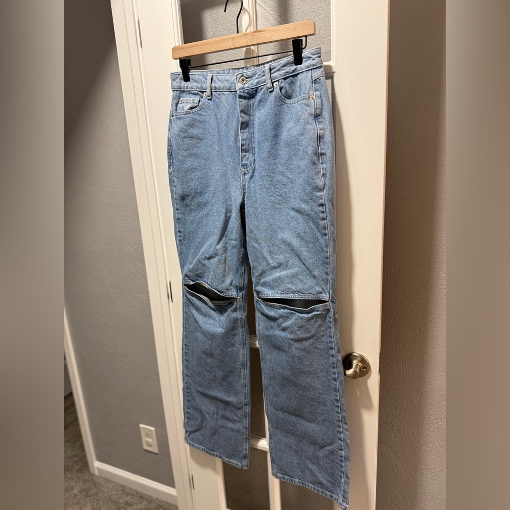 OXXO Jeans Blue Ultra High Rise Straight Fit Denim Pants - Picture 5 of 12